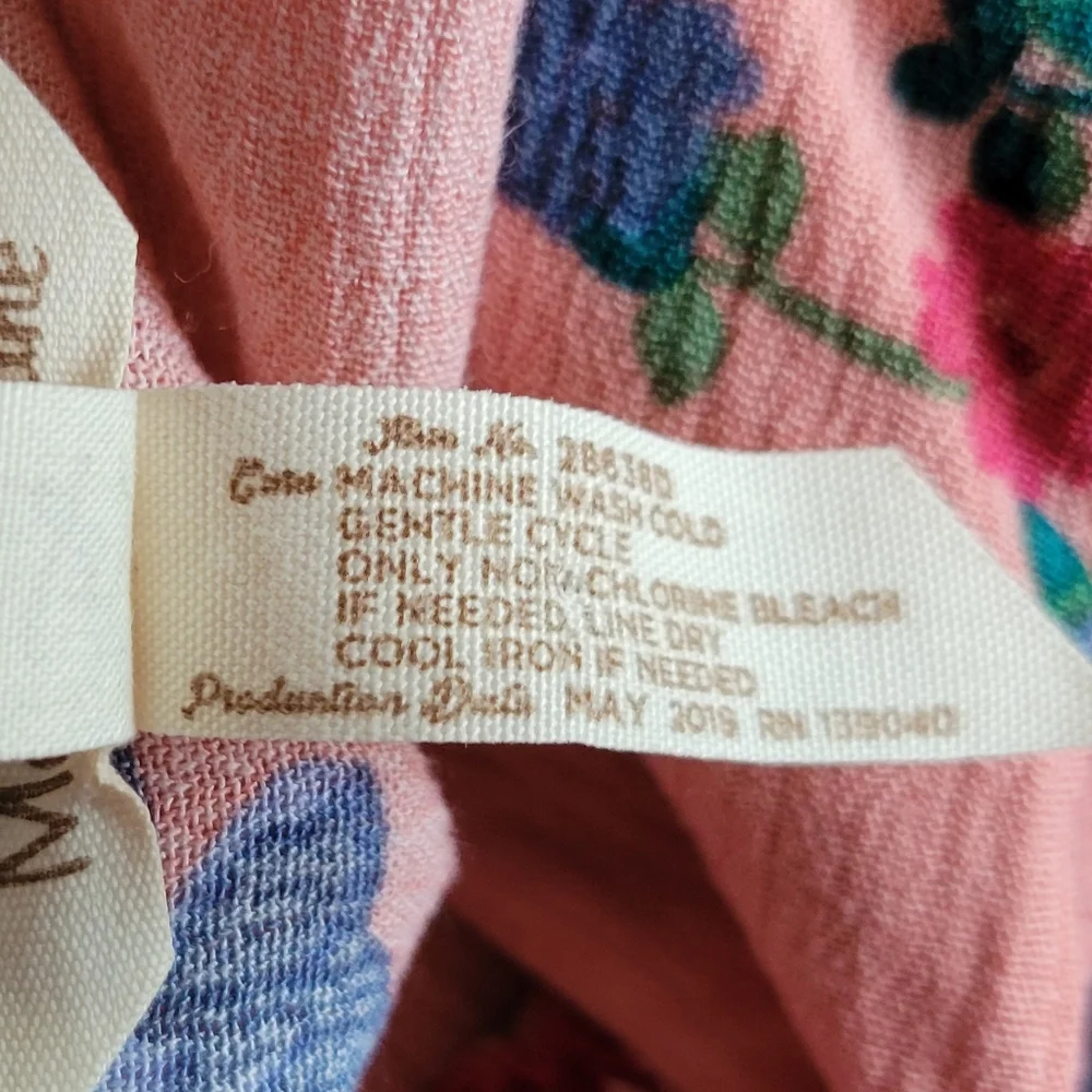 Matilda Jane Coral Floral Long Sleeve Dress Size Med - Picture 6 of 6